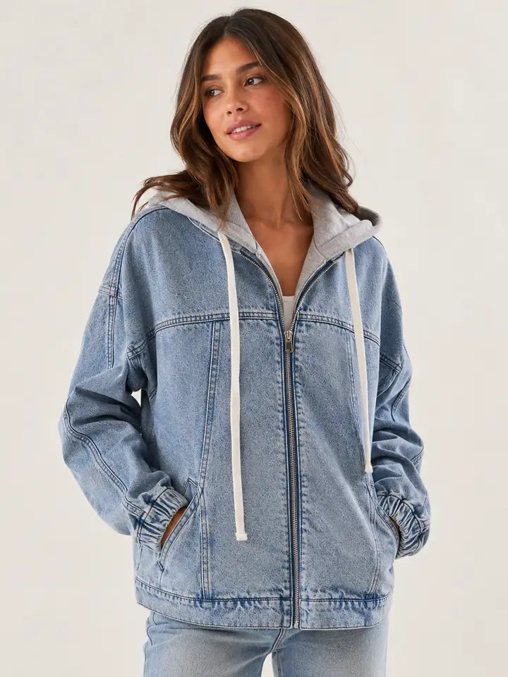 Mineral Wash Zip-Up Hoodie Jacket – Modern Pastime
