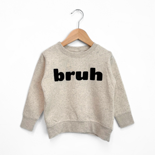 Bruh Toddler Fleece - Heather Natural