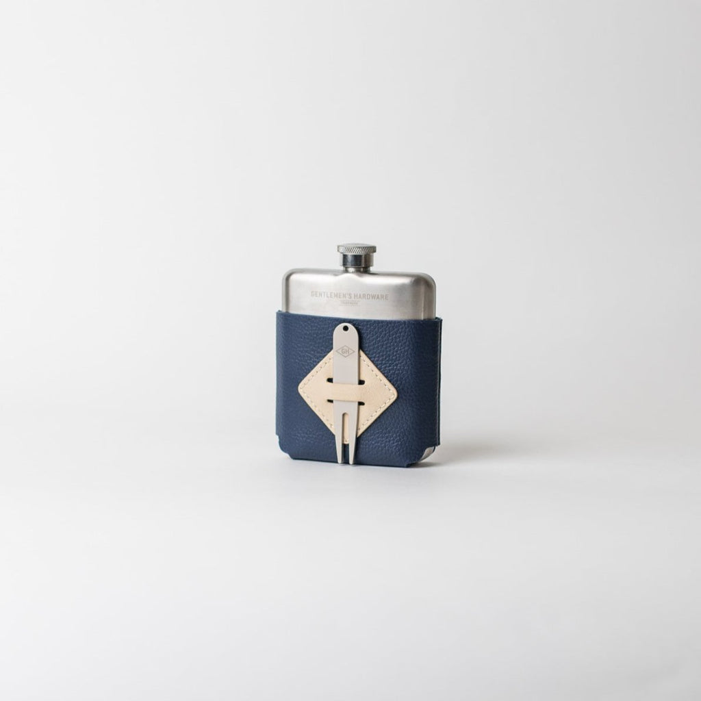 Golfer's Hip Flask & Divot Tool Set