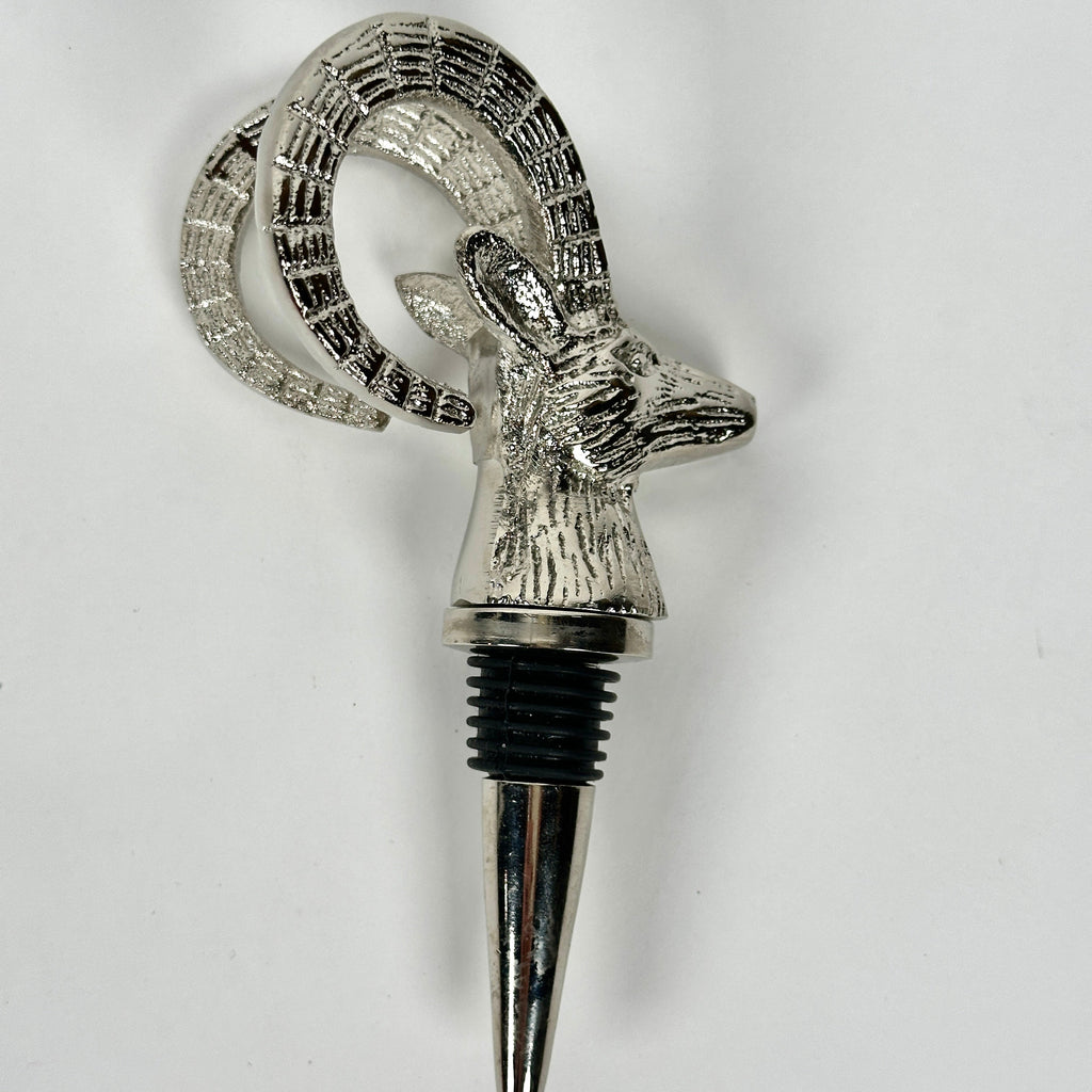 Modern Pastime Ram Head Bottle Stopper