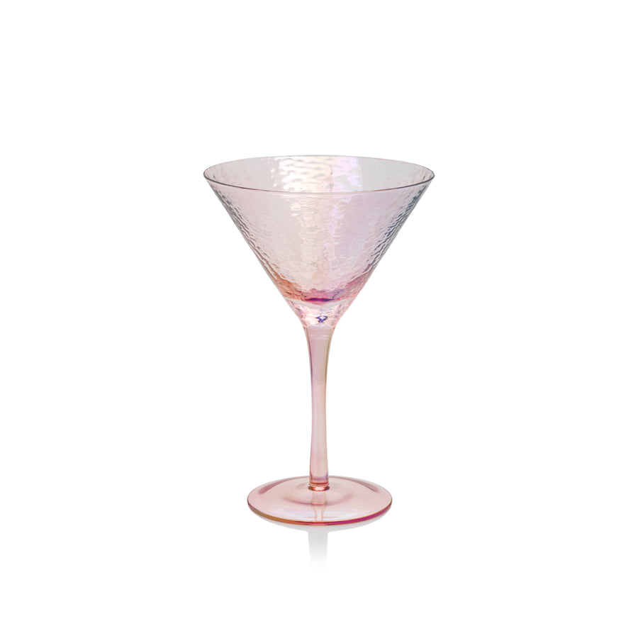 Aperitivo Hammered Glasses w/Gold Rim- Luster Pink – Modern Pastime